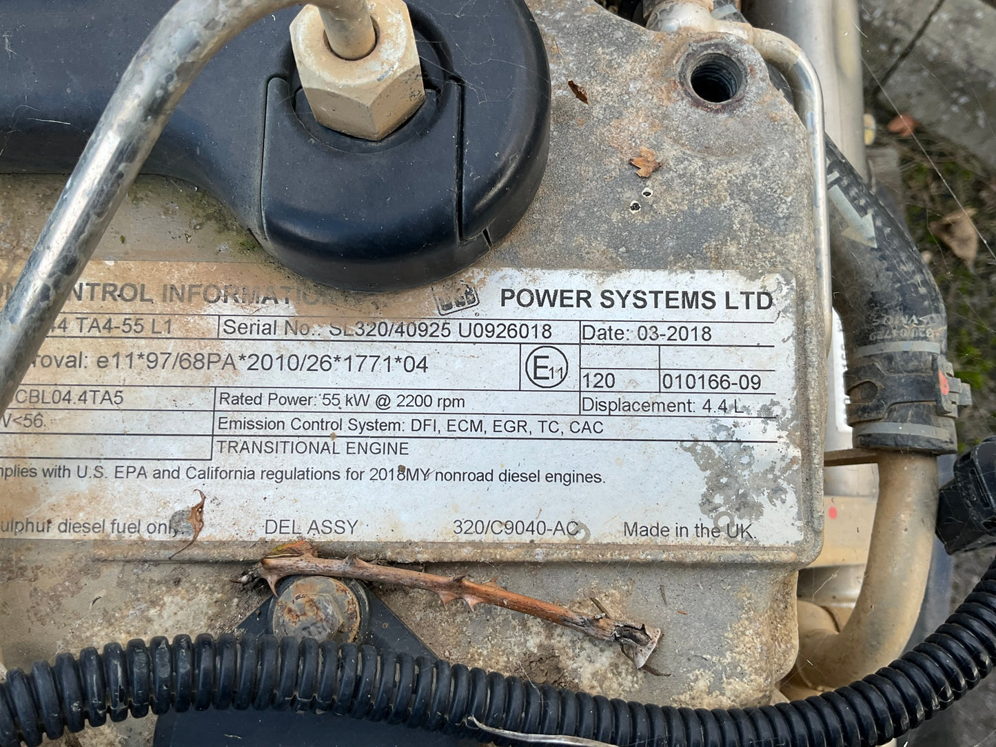 JCB 444 TA4-55 L1 Engine for spares and repairs