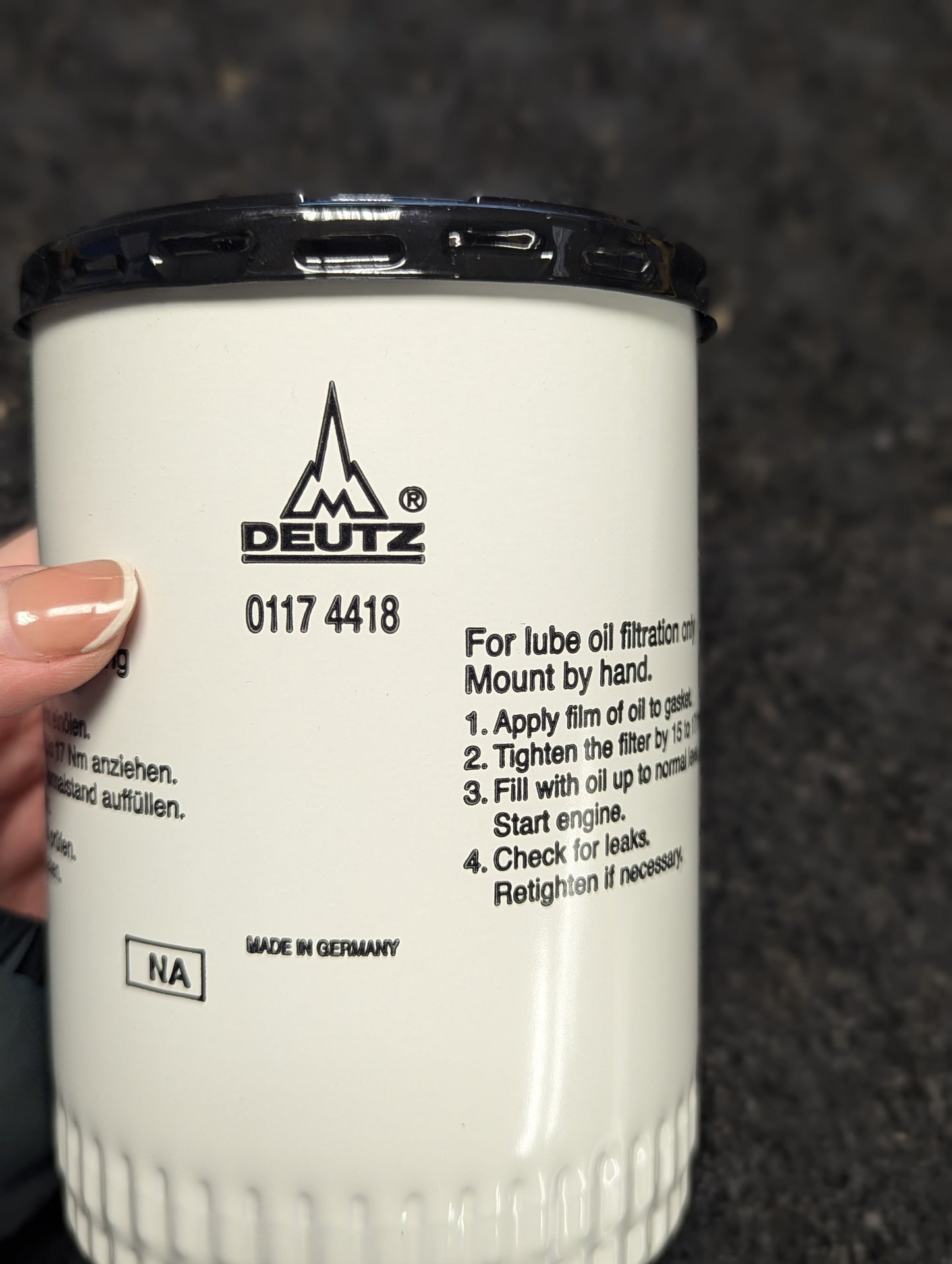 Deutz Oil Filter 0117-4418