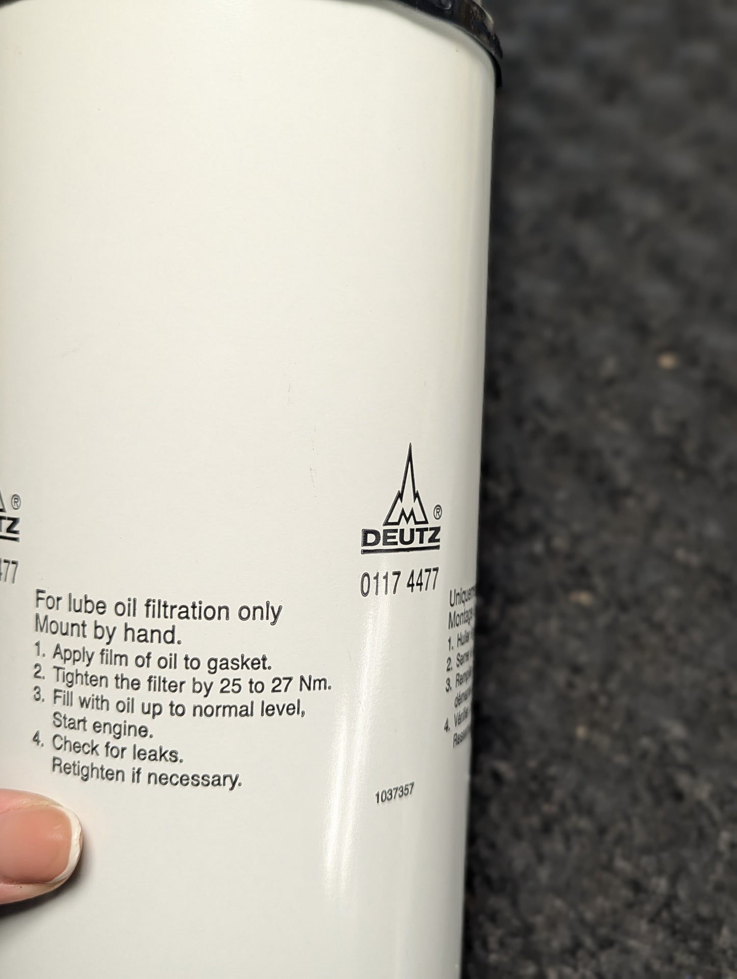 Deutz Oil Filter 0117-4477