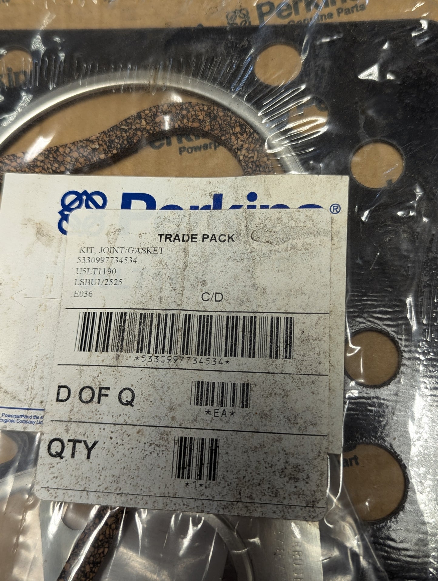 Perkins Gasket Kit U5LT1190
