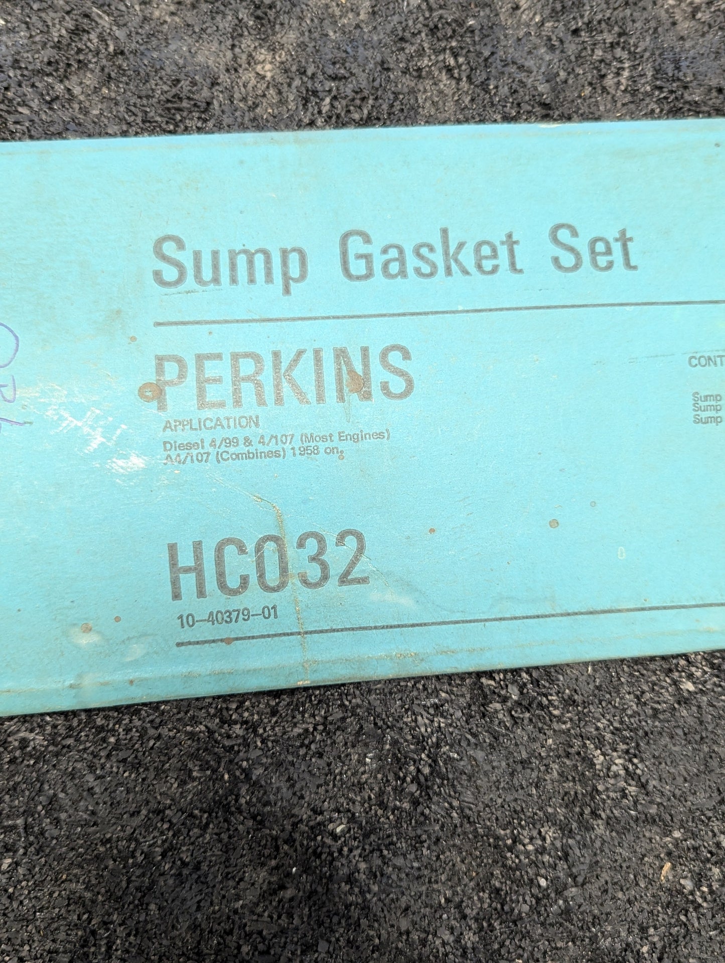 Perkins Sump Gasket Set 499-4107