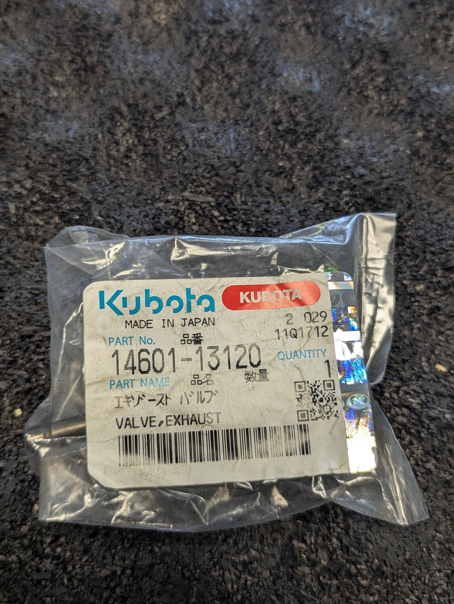 Kubota Exhaust Valve 14601-13120