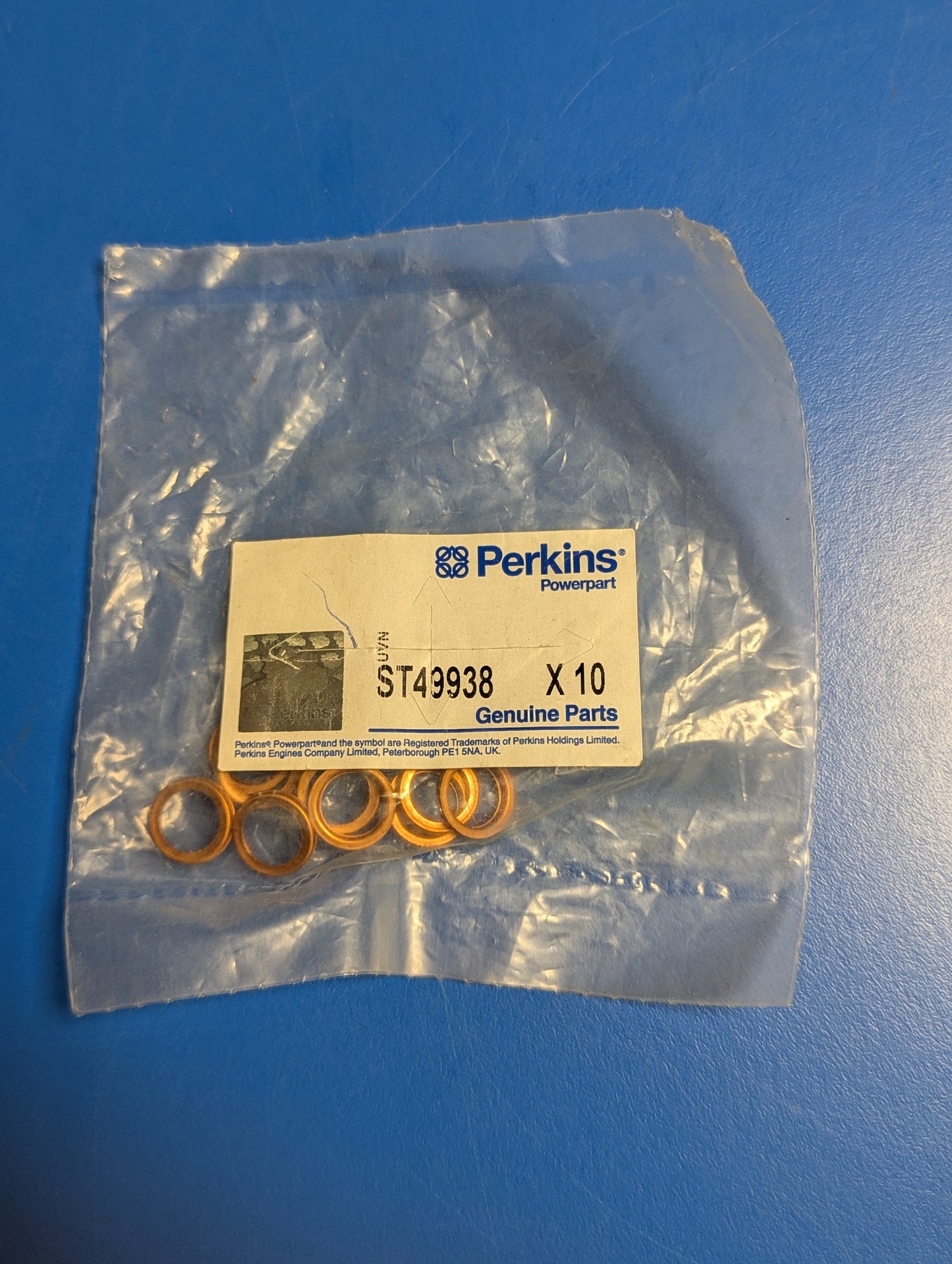 Perkins Copper Washer ST49938