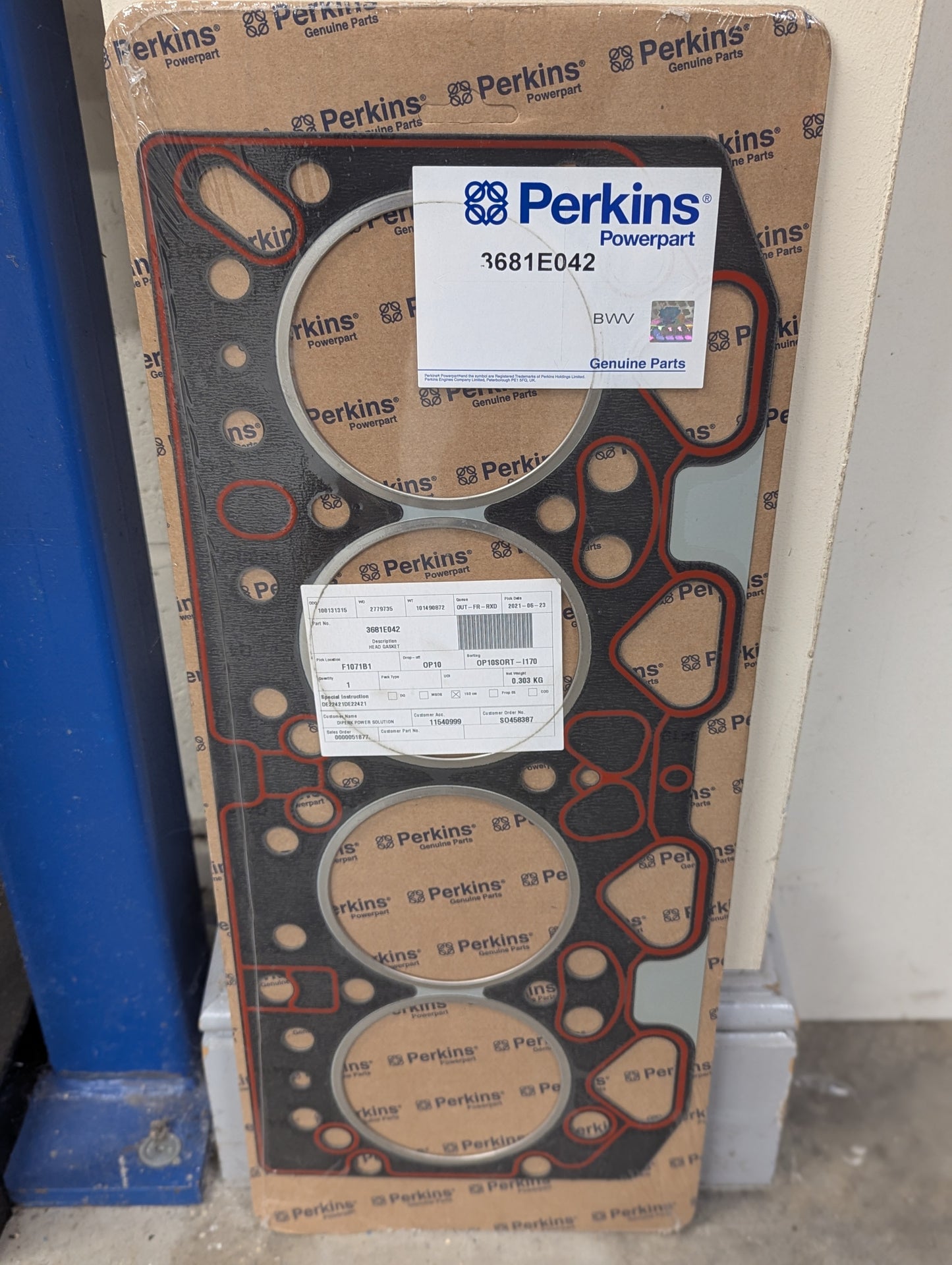 Perkins Head Gasket Set 3681E042