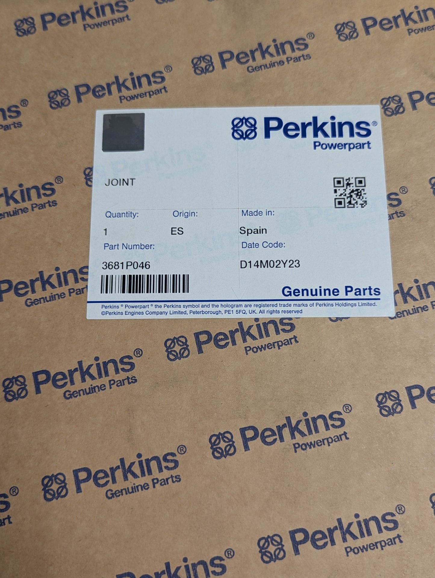 Perkins Timing Cover Gasket Set 3681P046
