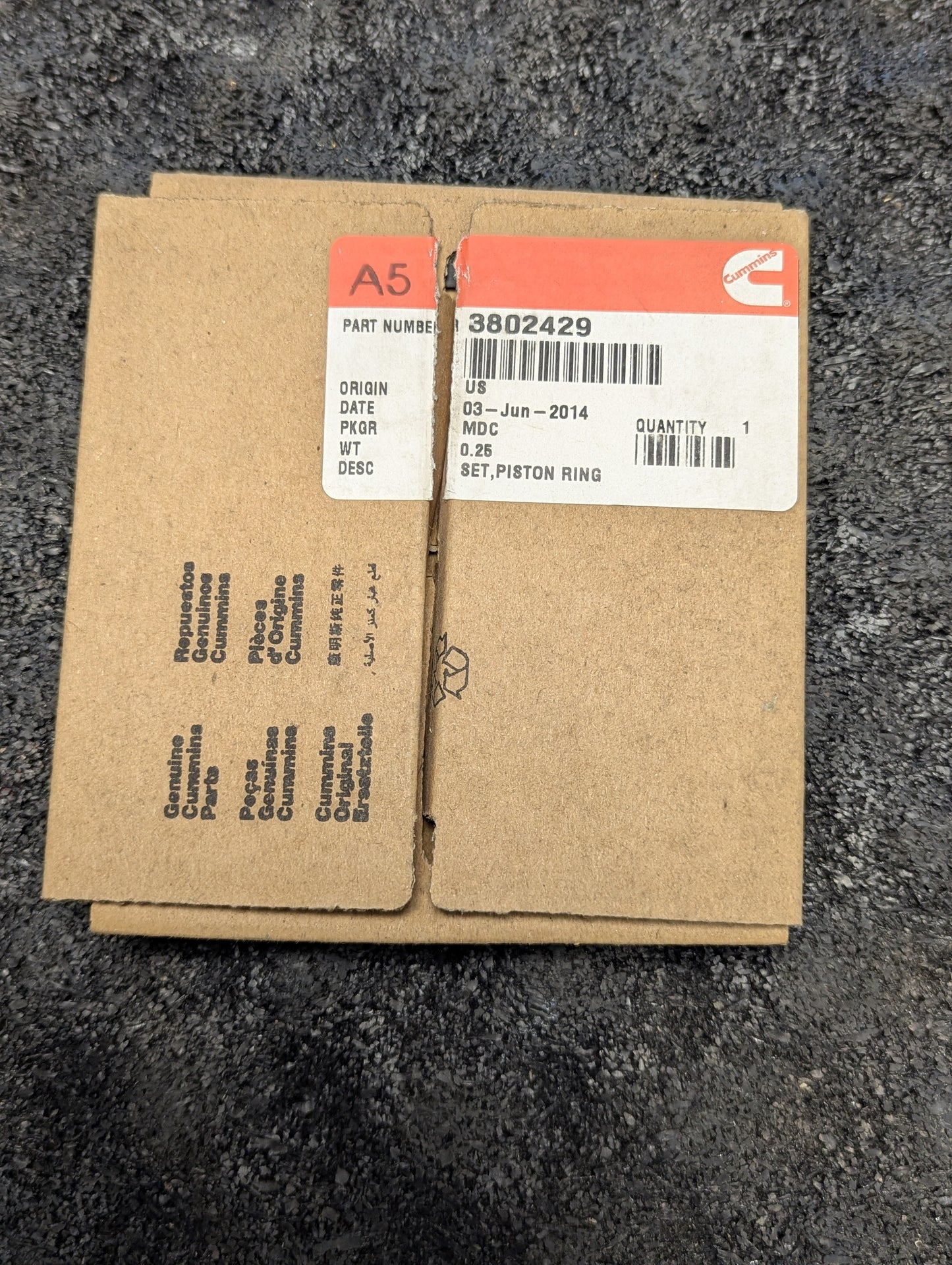 Cummins Piston Ring Set 3802429