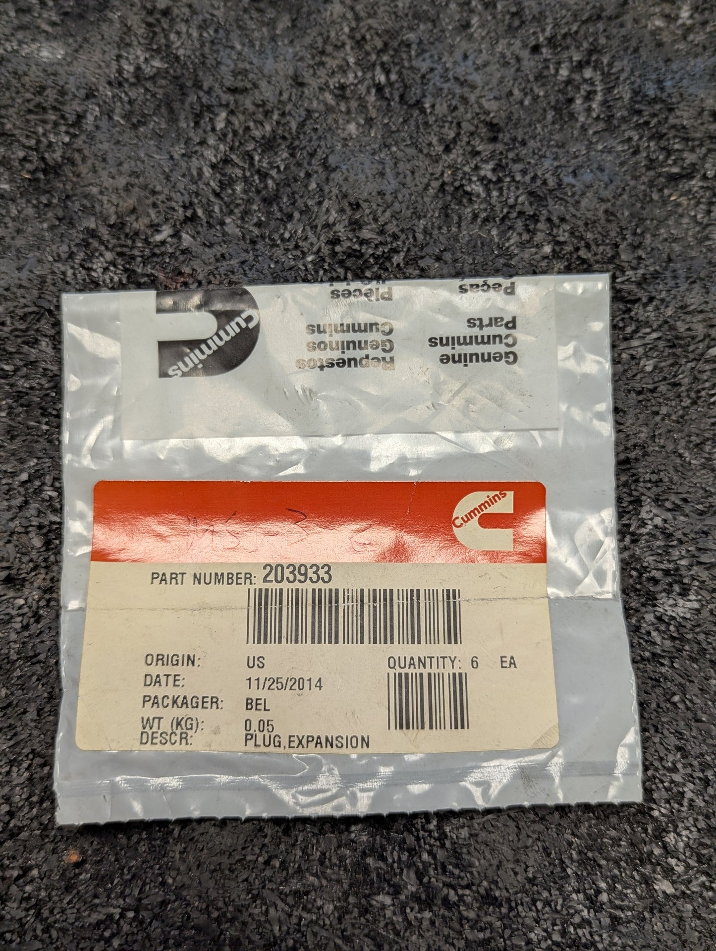 Cummins Expansion Plug 203933