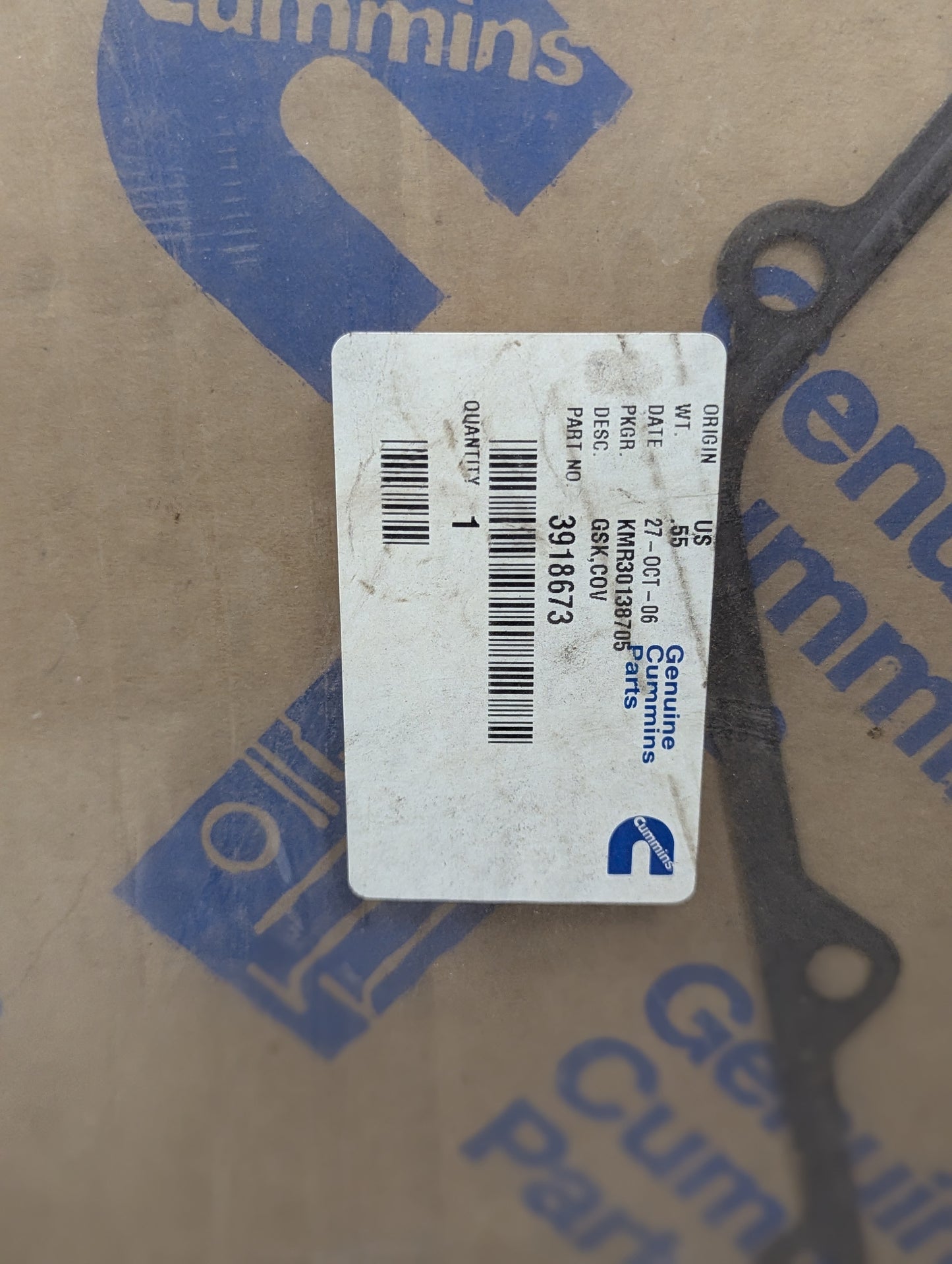 Cummins Gear Cover Gasket 3918673