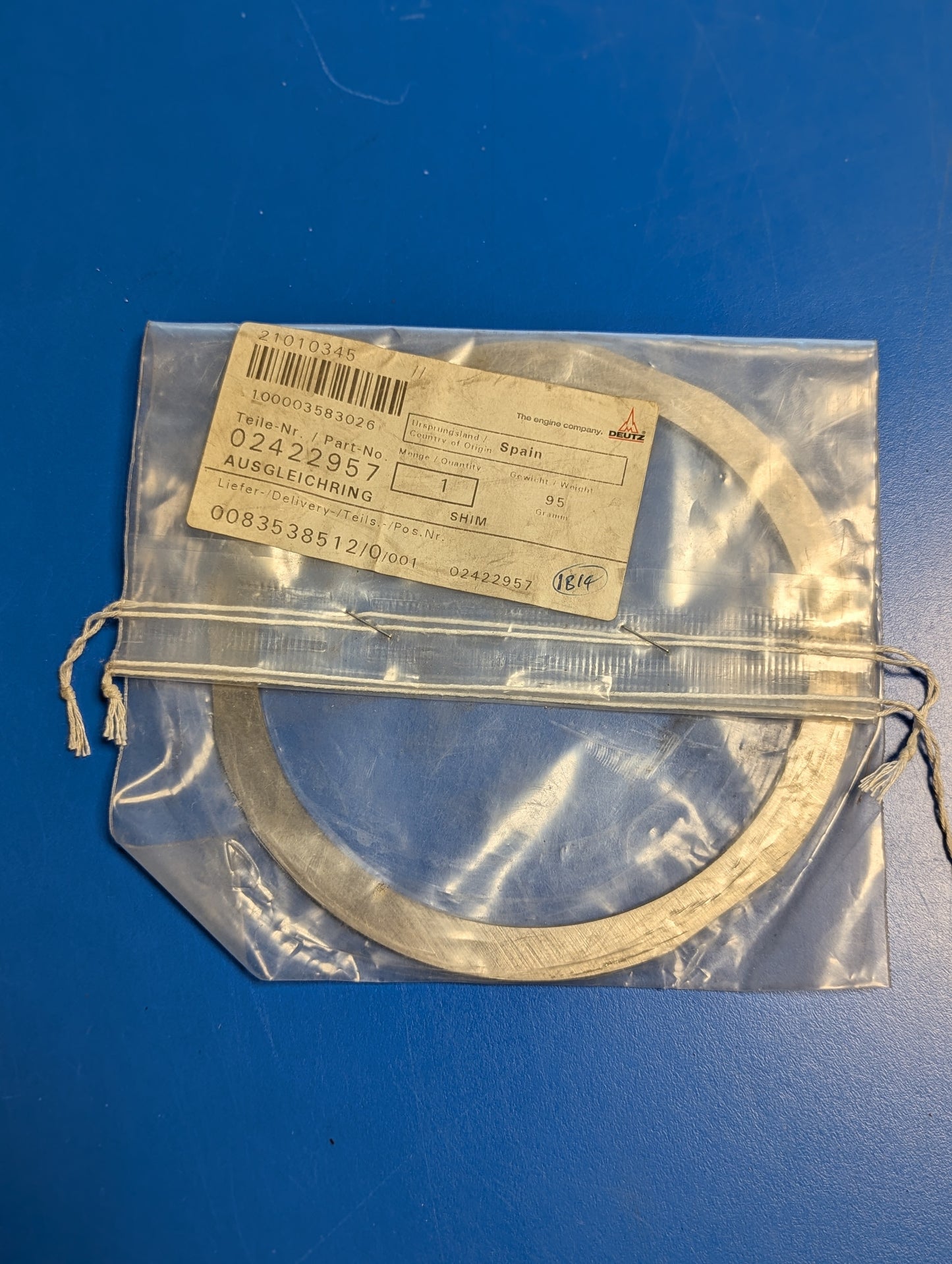 Deutz Shim 02422957