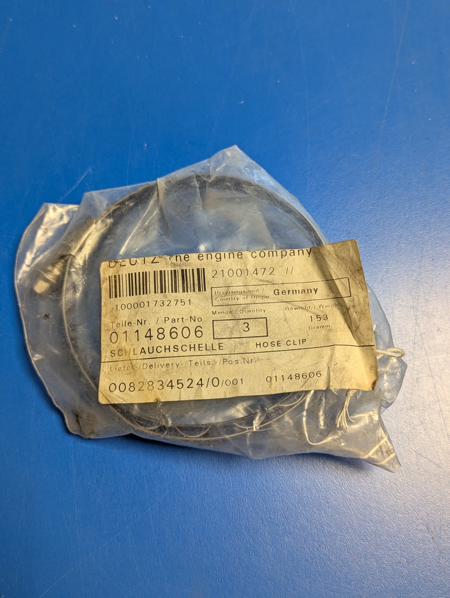 Deutz Hose Clip 01148606