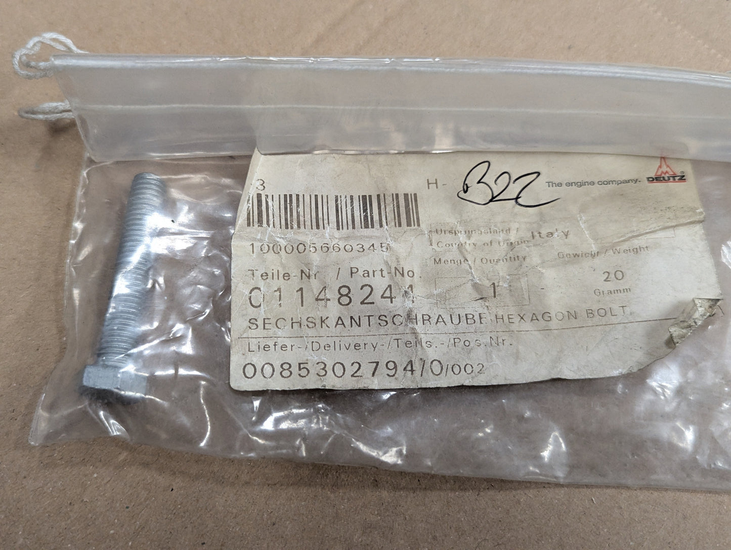 Deutz Hexagon Bolt 0114-8244