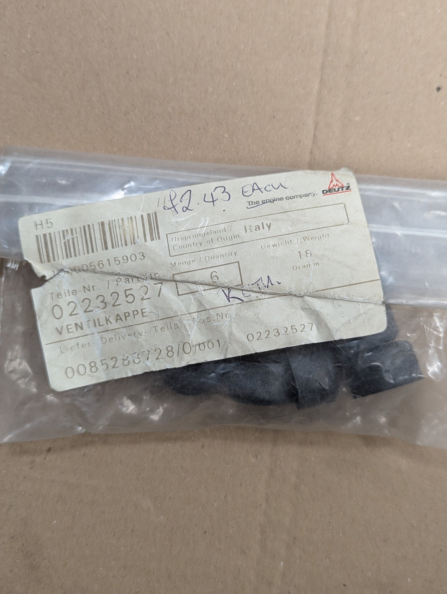 Deutz Valve Stem Seal 0223-2527