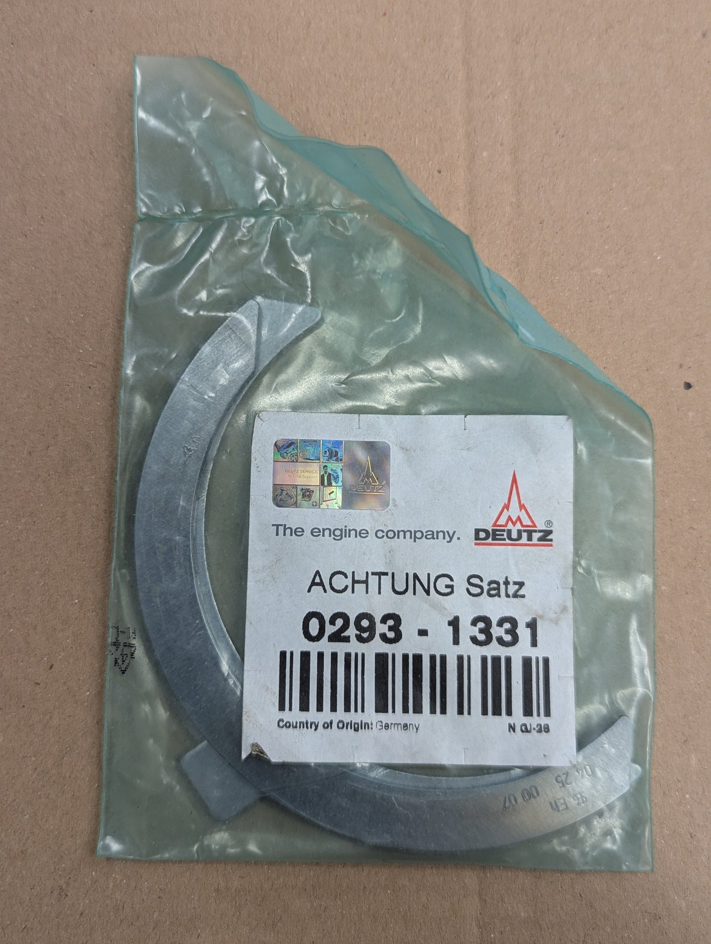 Deutz Thrust Washer 0293-1331