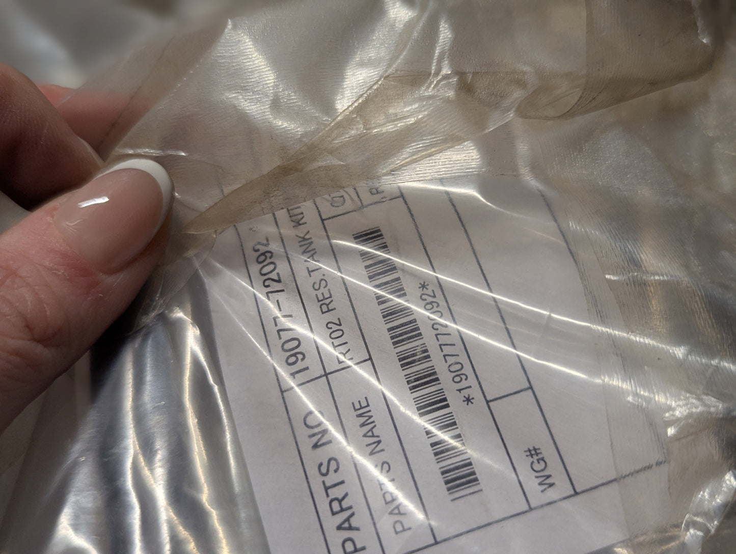 Kubota Res tank Kit 19077-72092