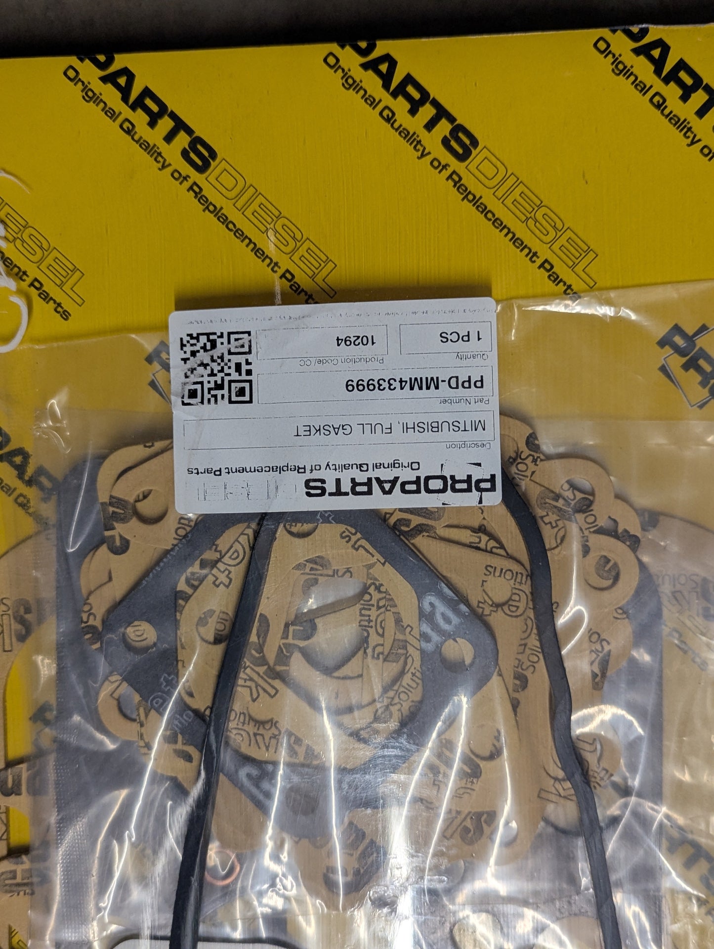 Mitsubishi K4ED Full Gasket Set PPD-MM433999