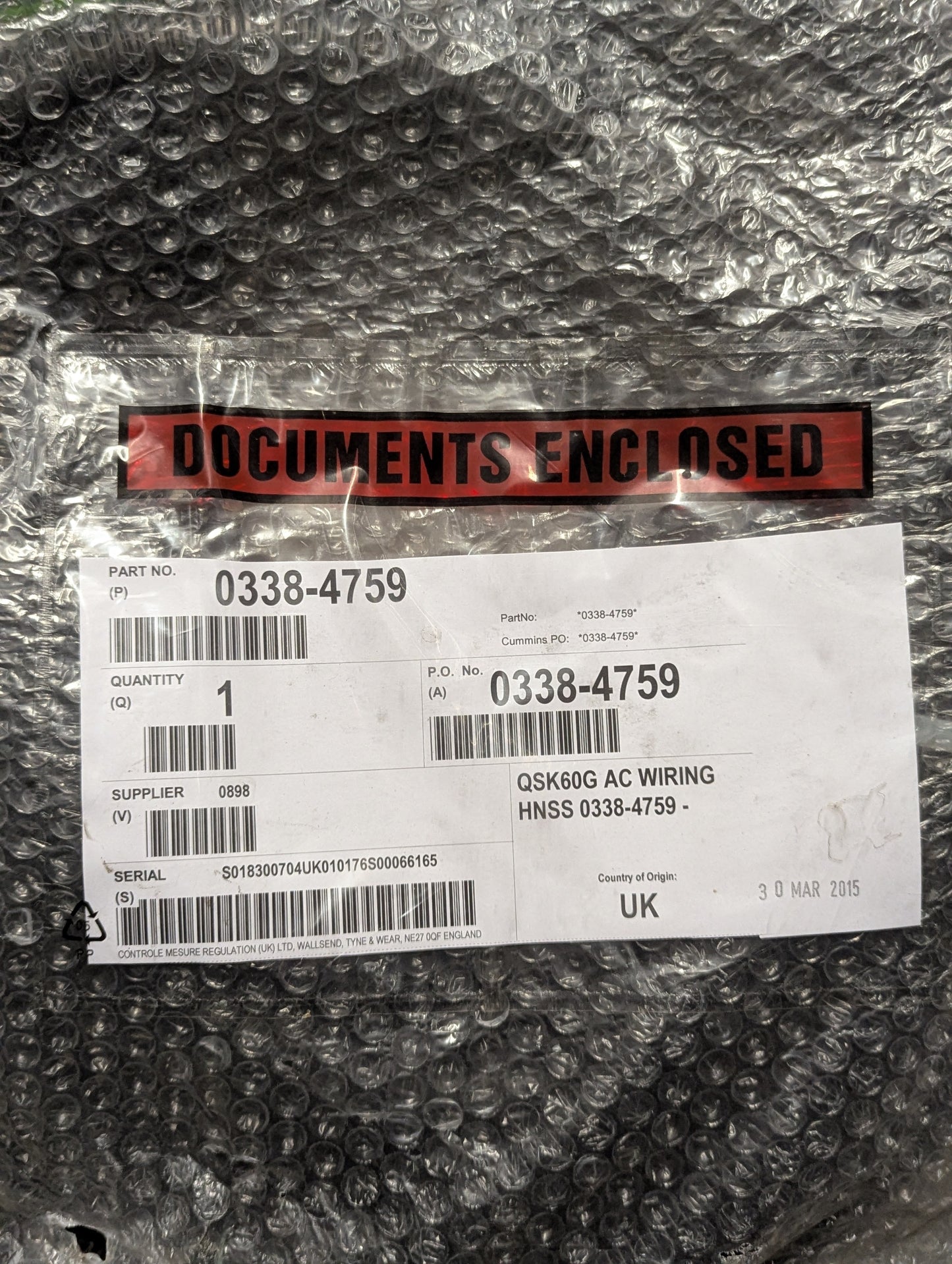 Cummins AC Wiring Kit 0338-4759