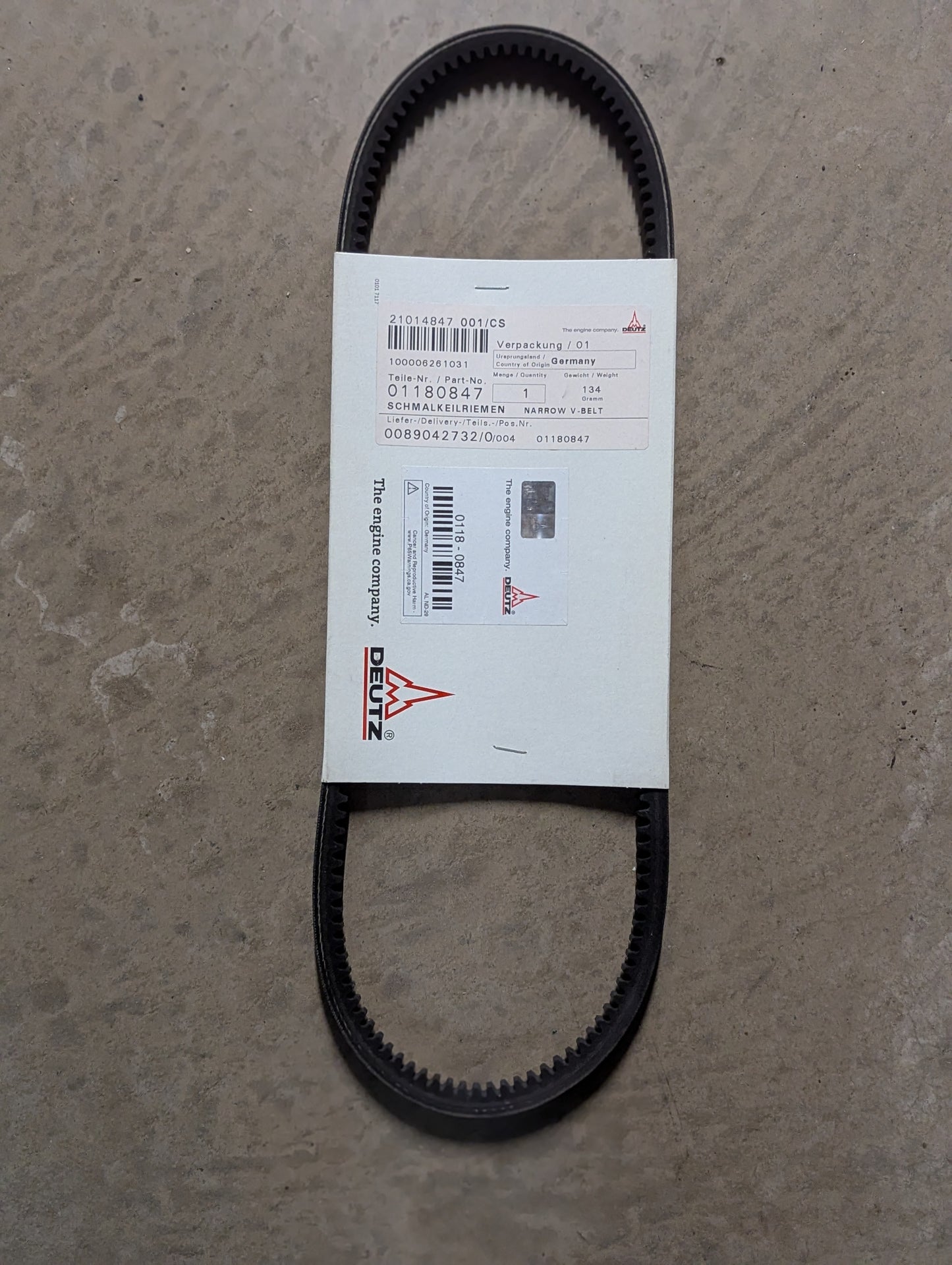 Deutz Belt 0118-0847