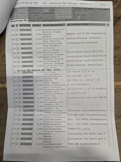 DPF and Ad-blue Treatment Packages for Deutz TCD12.OV6