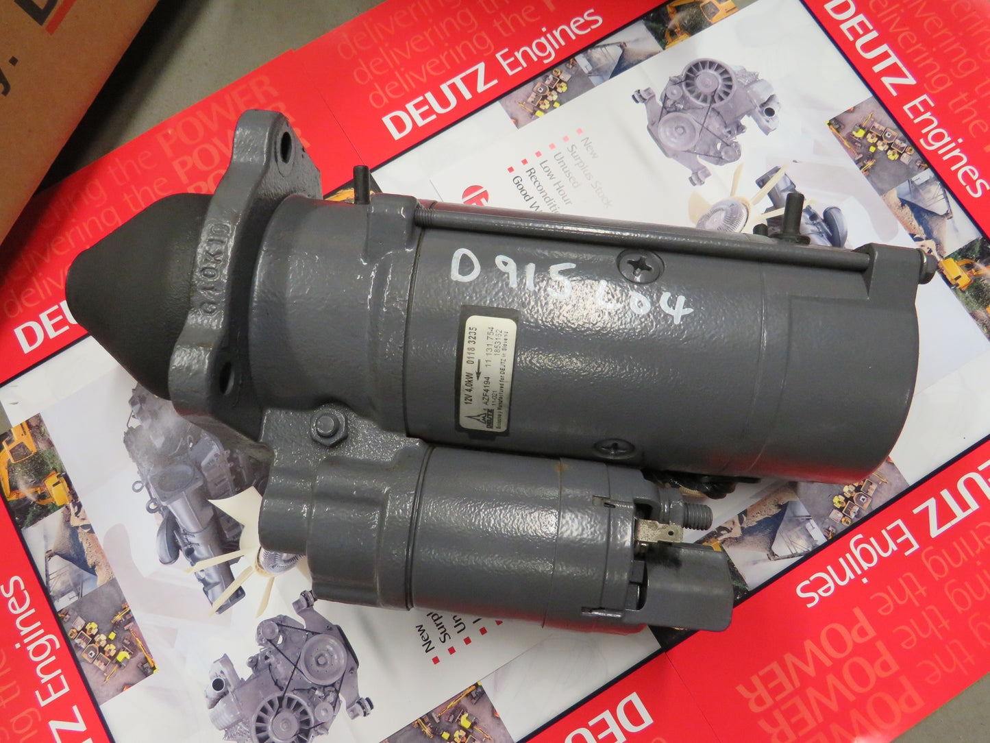 Deutz Starter Motor 01183712