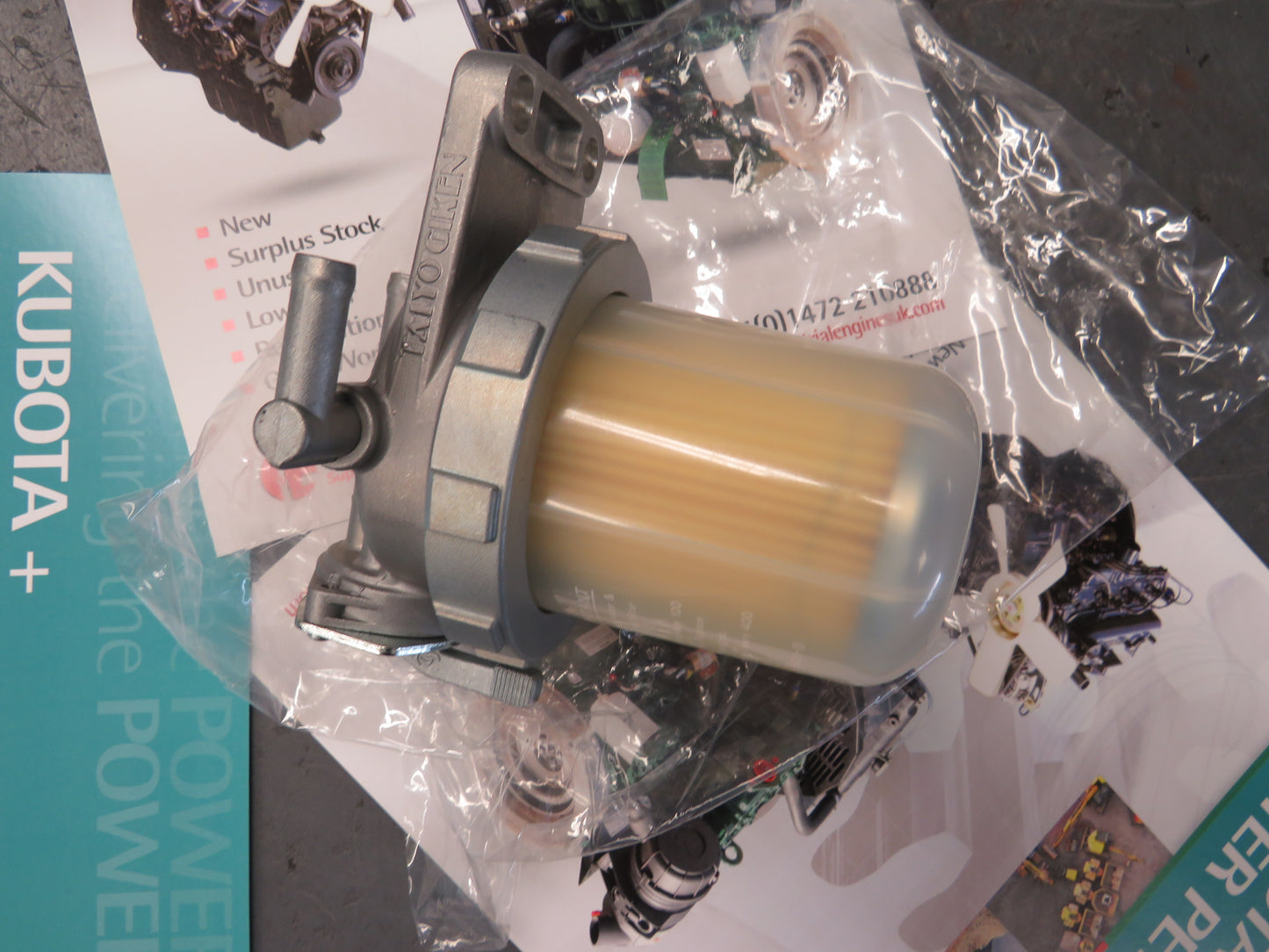 Kubota V1505 Fuel filter Diesel primary filter Genuine Kubota