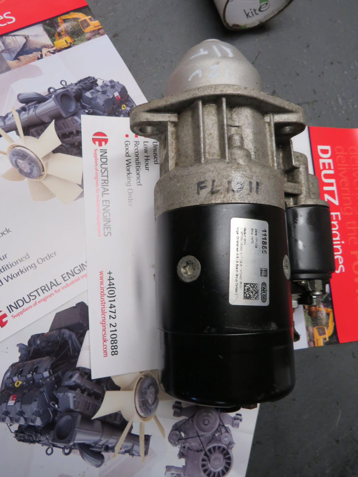 Deutz Starter motor F2L1011 F3L1011 F4L1011 12v 11t good used