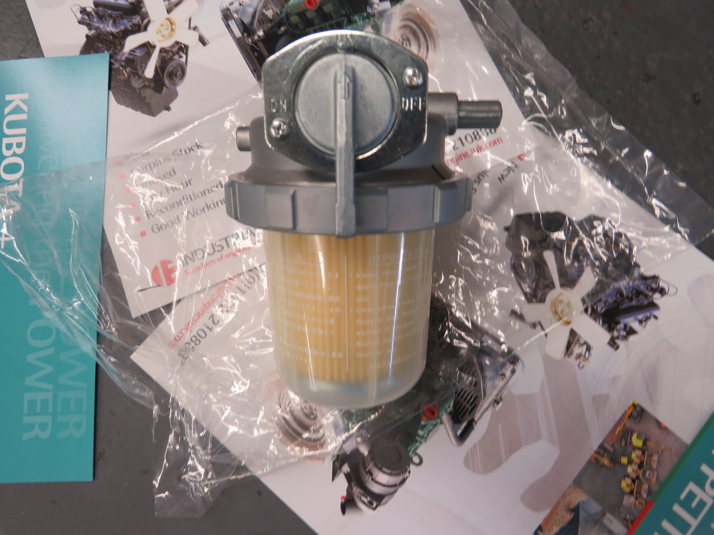 Kubota V1505 Fuel filter Diesel primary filter Genuine Kubota