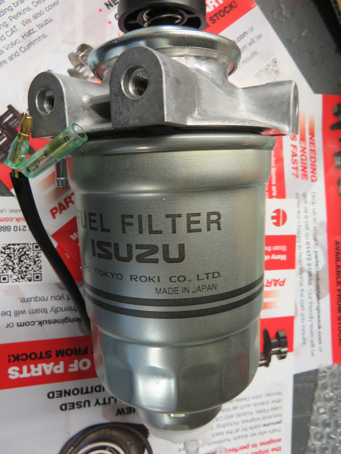 Isuzu 4JB1T 4JG1 4LE1 4LE2 Fuel Filter & primer 8943672924