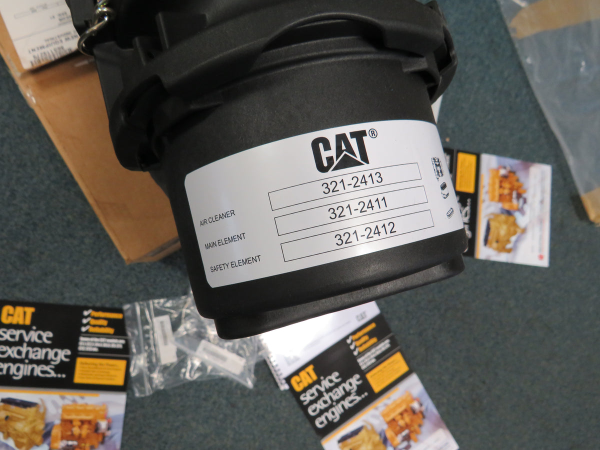 Cat/Caterpillar C4.4 C7.1 Air filter 321-2413 full assembly & extras