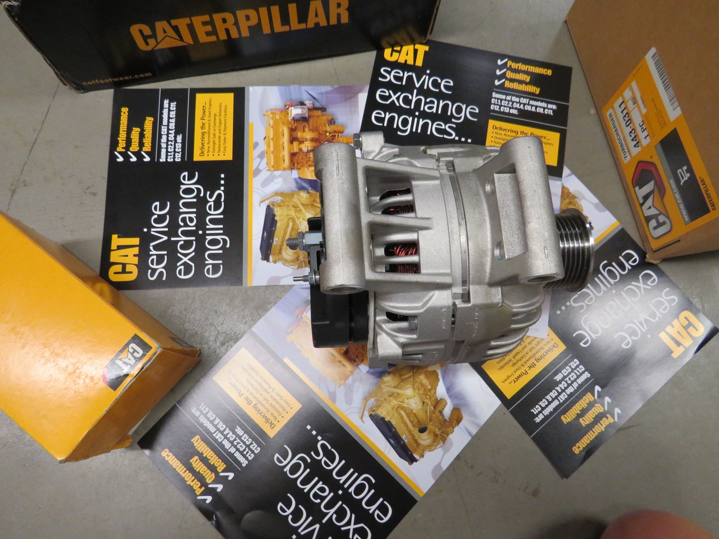 Share Cat C13 Alternator 344-5081 24v 115A Genuine caterpillar