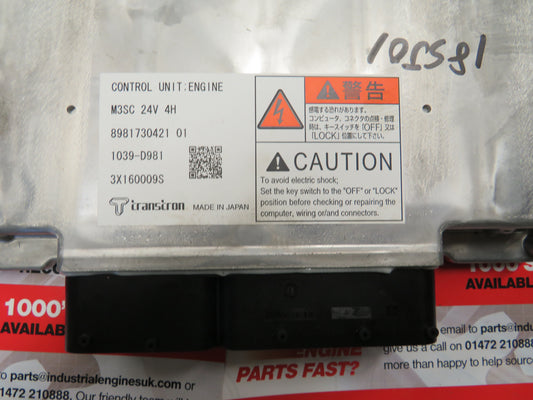 Isuzu/JCB ECU/ECM 8981795590 4HK engine control unit Transtron