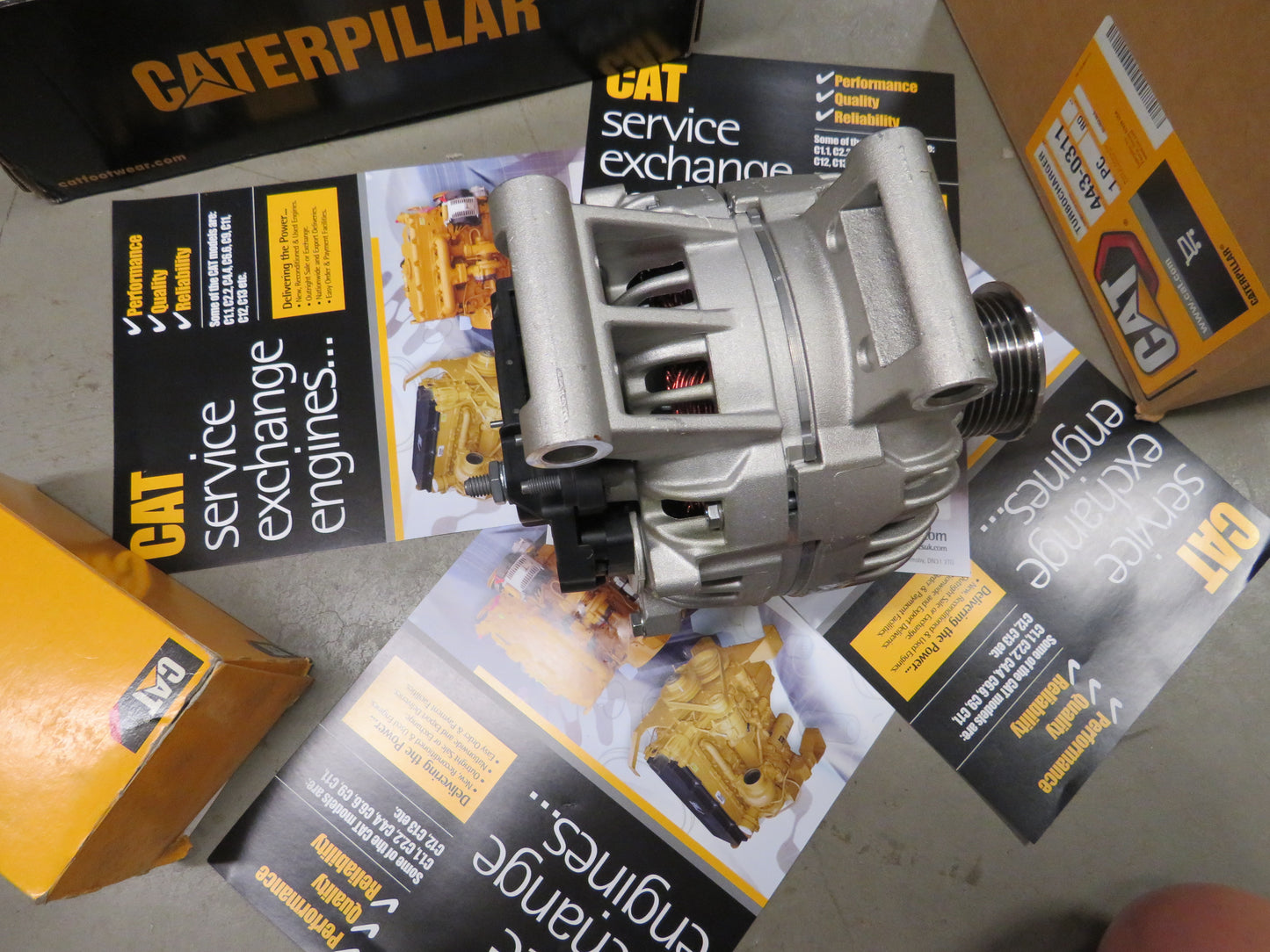 Share Cat C13 Alternator 344-5081 24v 115A Genuine caterpillar