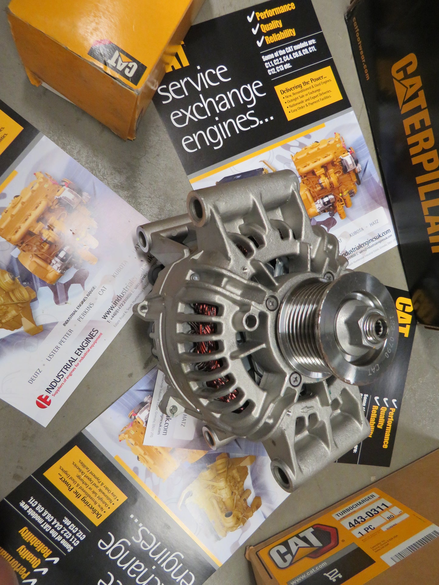Share Cat C13 Alternator 344-5081 24v 115A Genuine caterpillar