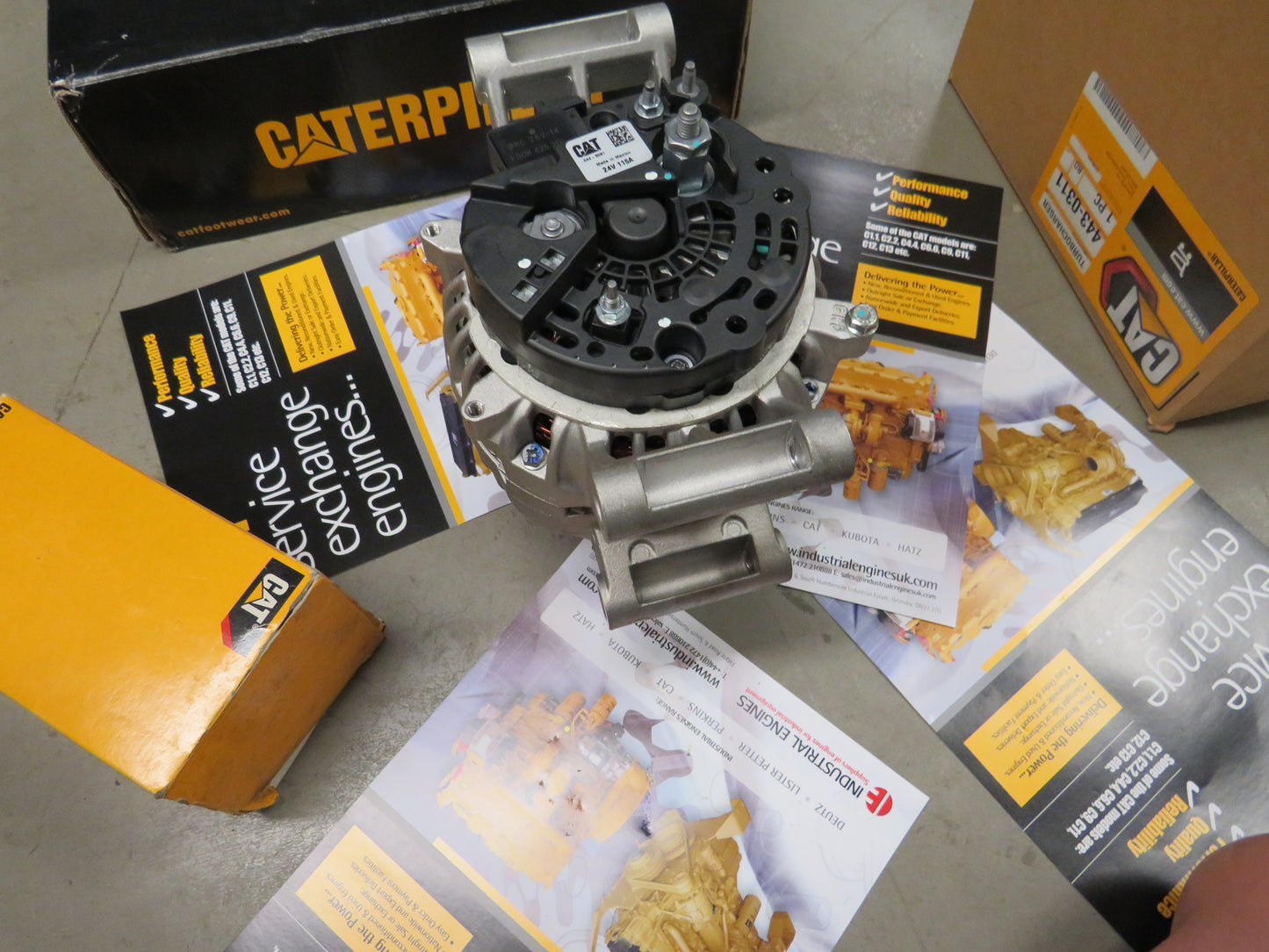 Share Cat C13 Alternator 344-5081 24v 115A Genuine caterpillar