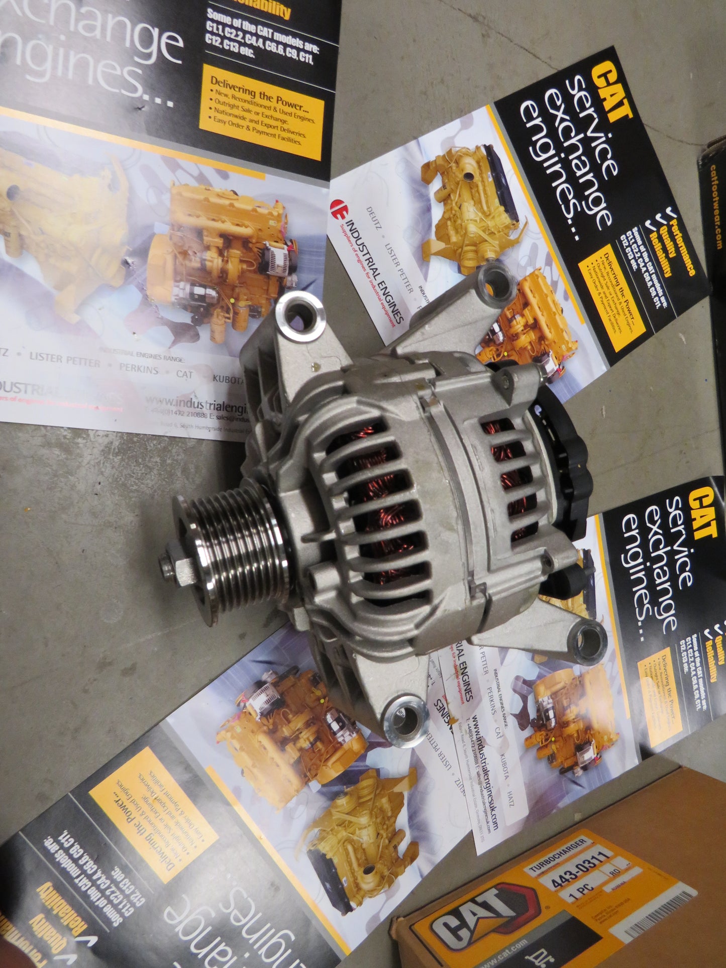 Share Cat C13 Alternator 344-5081 24v 115A Genuine caterpillar