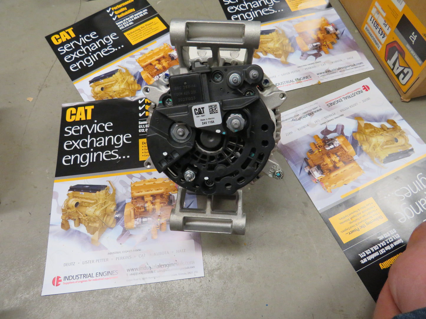 Share Cat C13 Alternator 344-5081 24v 115A Genuine caterpillar