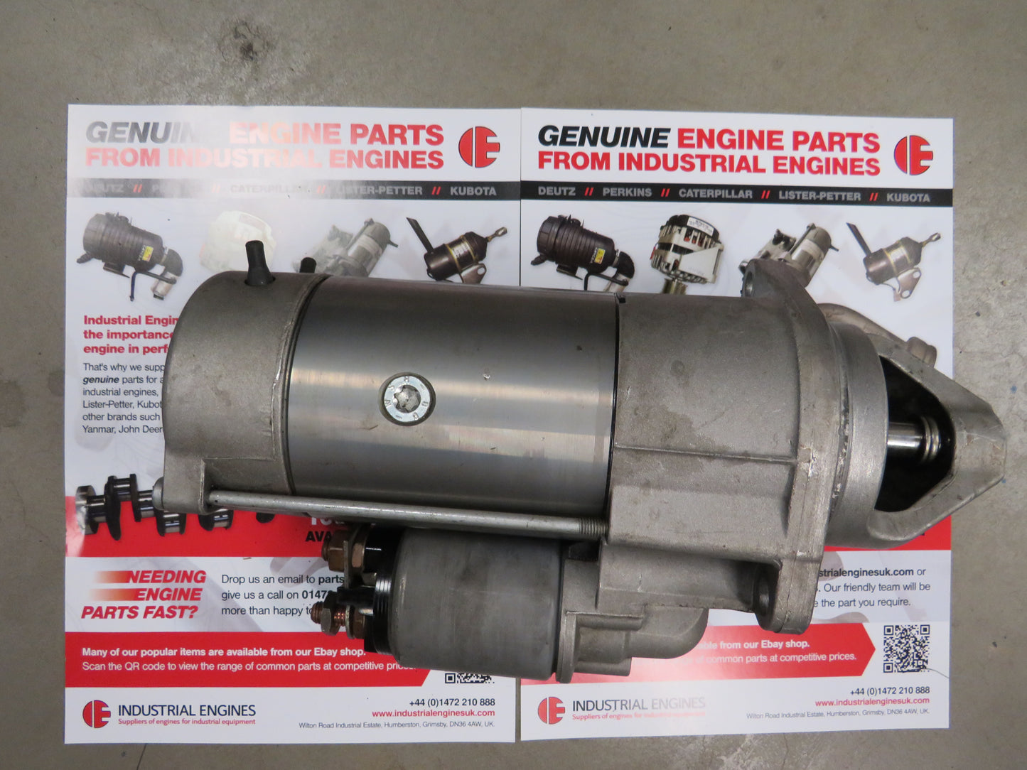 Deutz BF6M1013 starter motor 24 volt Bosch 001263008 19-11-22-10 Good used