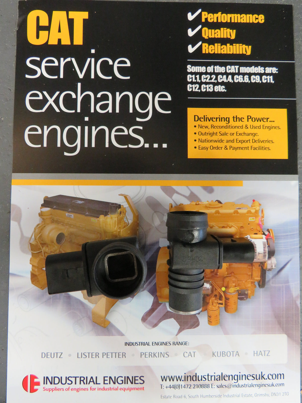 Cat Caterpillar 376-1398 Crankcase Breather Heated Sensor Connection