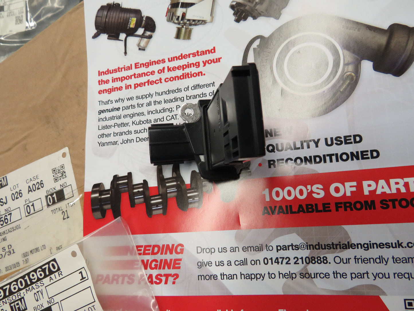 Isuzu/Hitachi Air mass/flow meter sensor 8976019670