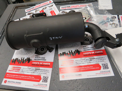 Yanmar 3TNV Exhaust Muffler / Silencer & tailpipe/rain flap