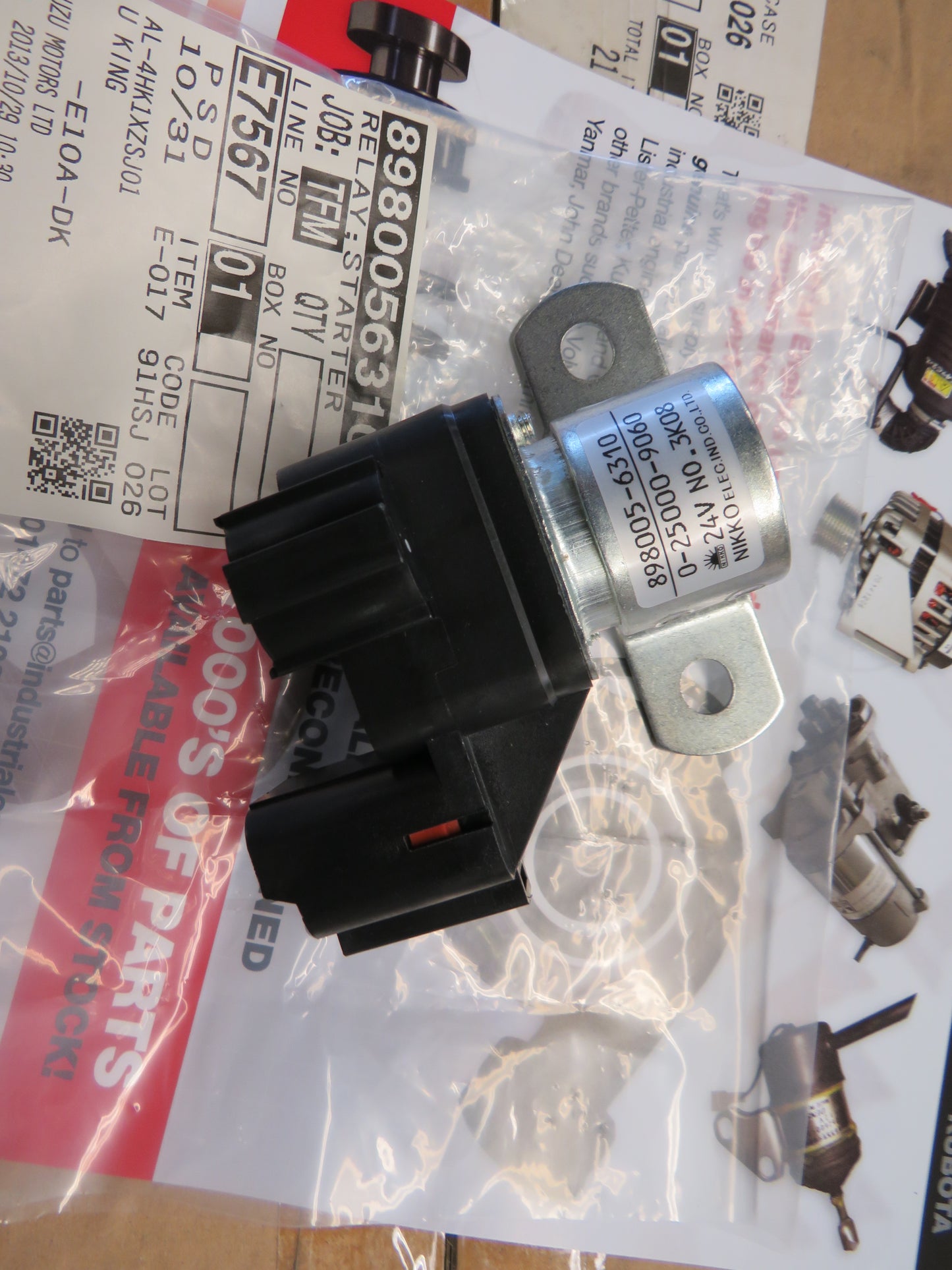 Isuzu 8980056310 24v starter relay