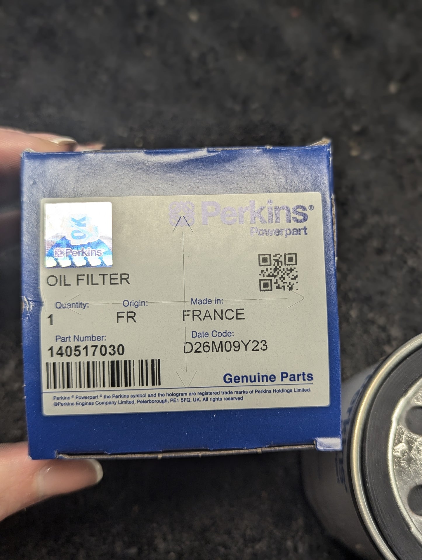 Perkins Oil Filter