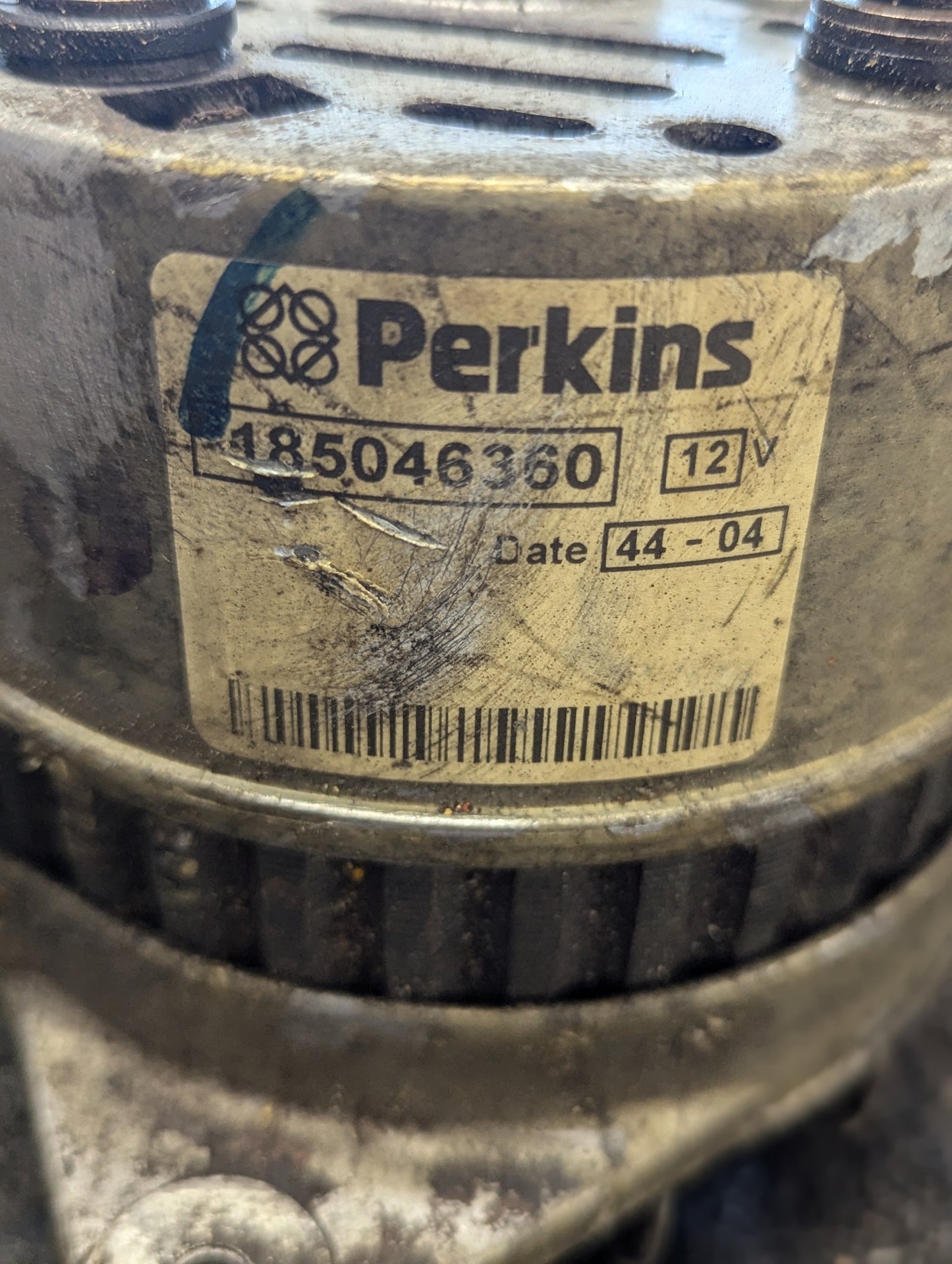 Perkins Alternator (12V) 185046360