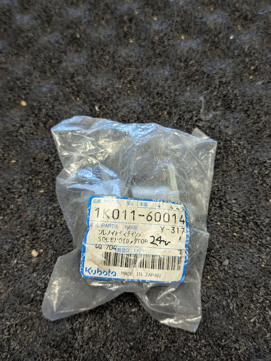 Kubota Stop Solenoid 1K01160014