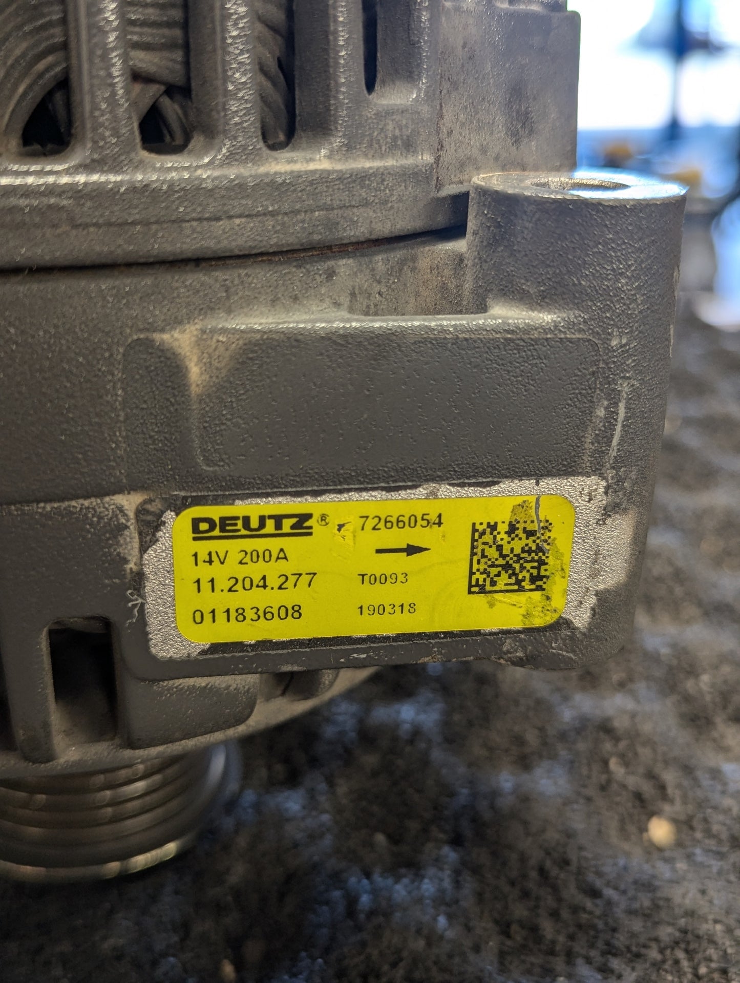 Deutz Alternator 14V