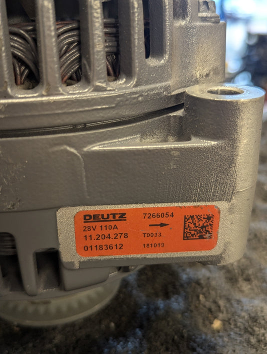 Deutz Alternator 28V 01183612