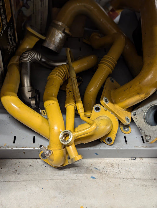 CAT Inlet/Turbo Feed/Turbo Drain/Water Pipes