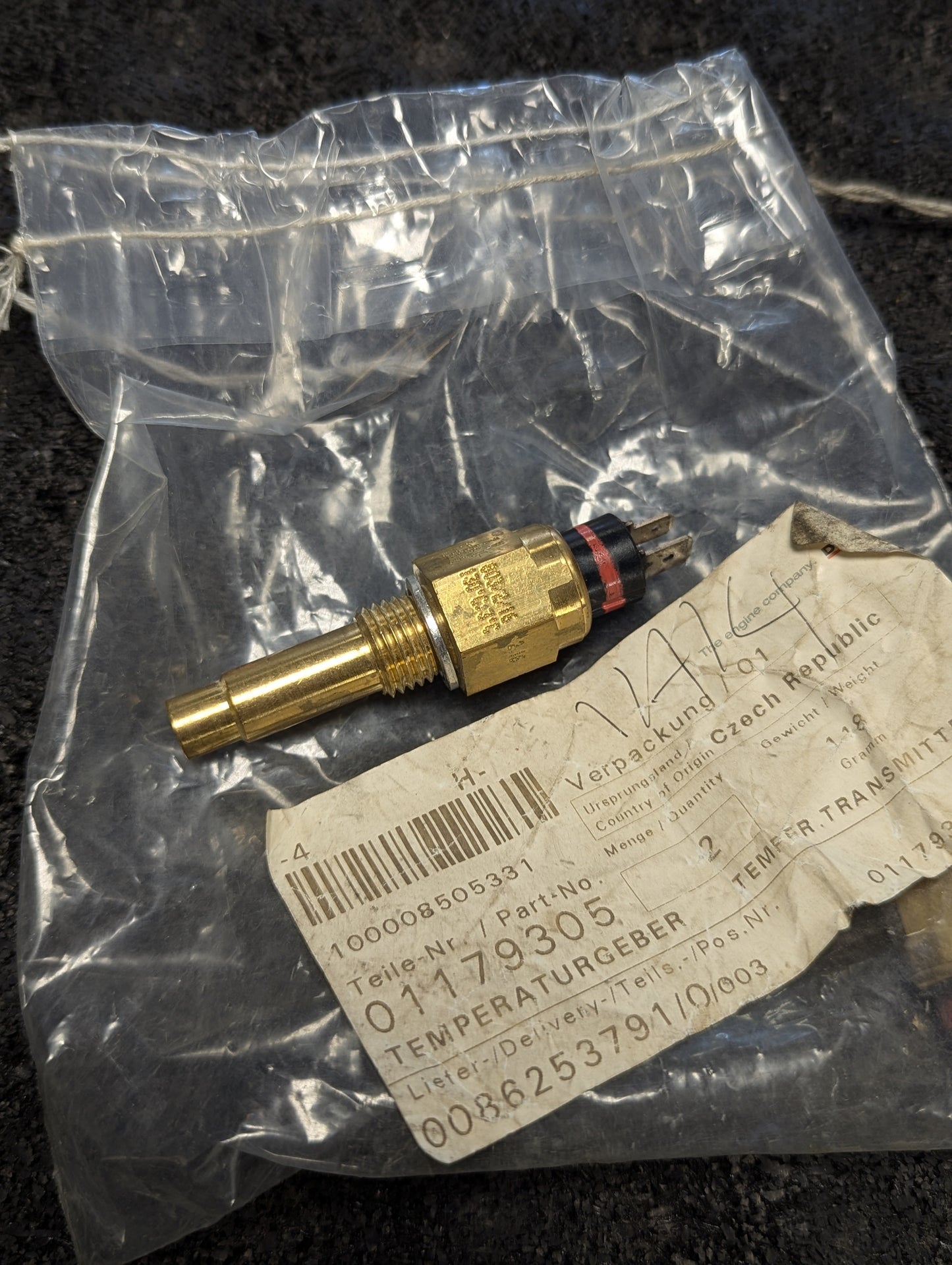 Deutz temp transmitter 0117-9305