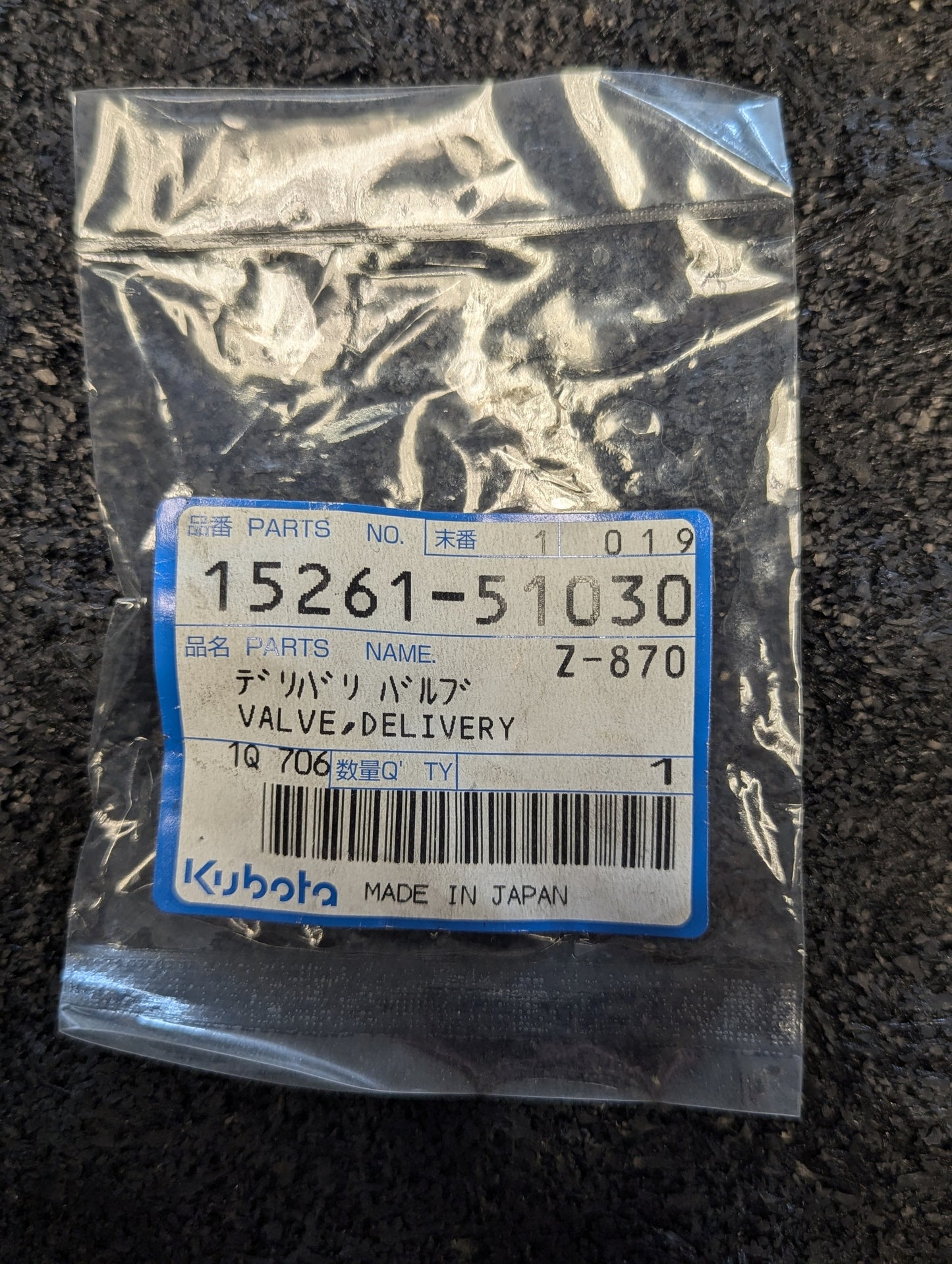 Kubota Delivery Valve 15261-51030