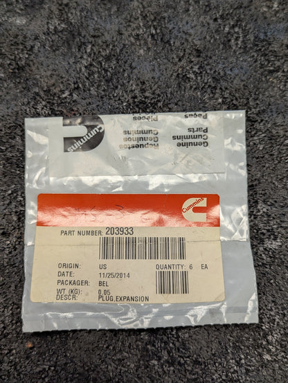 Cummins Expansion Plug 203933