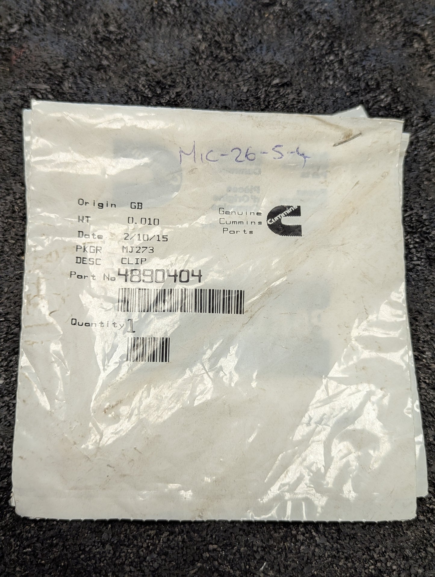 Cummins Wire Retaining Clip 4890404